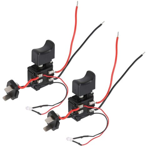 Interrupteur de perceuse électrique - Commutateur de déclenchement sans fil et à batterie au lithium de 12 V pour contrôle de vitesse de la perceuse - Avec petite lumière Interrupteur de perceuse électrique - Commutateur de déclenchement sans fil et à batterie au lithium de 12 V pour contrôle de vitesse de la perceuse - Avec petite lumière