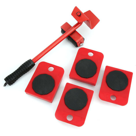 Kit de Deplace Meuble Lourd, avec 4 Pack de Glisseurs Mobiles Lourds, Outils de Déplacement de Meubles de Rouleau de Meubles Jusqu (1/5)