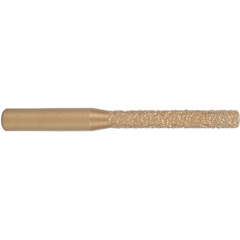 Bits de Routeur de Diamant Tige Droite Brasée Dorée Fraise Diamanté par Galvanisation Pour Utilisé Pour La Coupe de Bord de Pierre de Marbre et de Granit(6.35 5 65mm) (1/5)