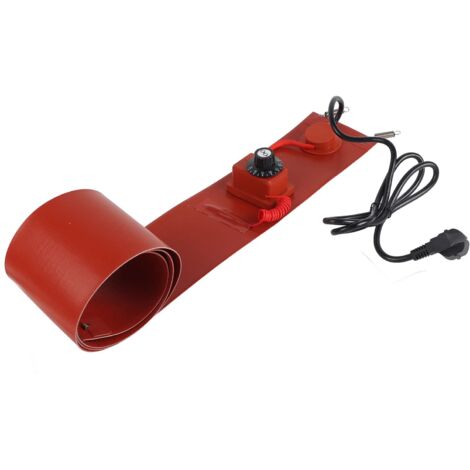 Chauffe-tambour, 30-150℃ 125mm X 1740mm Chauffe-tambour en Métal pour l'isolation (13) (1/5)