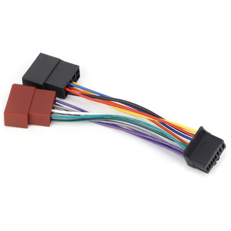 Harnais stéréo de voiture Port 16 broches vers mini cble de cblage de prise Iso 8 broches compatible avec Pioneer 2003-on (1/5)