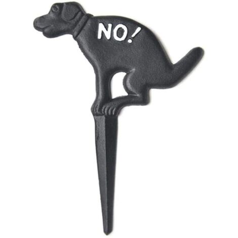 Aucun Signe de Cour de Caca de Chien, Aucun Signe de Cour Noir de Chien Méchant de Caca de Chien Signe de Cour de Pipi de Chien pour la Pelouse et Le Jardin Extérieurs (1/5)