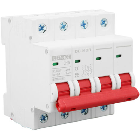 Disjoncteur PV 60A 2 Pôles Pour Système Solaire - DC12-400V / AC90-400V, Boîtier étanche IP65