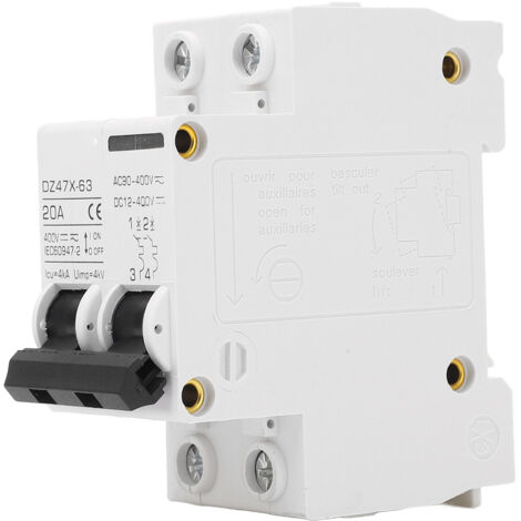 Disjoncteur Protection contre les surcharges disjoncteur PV à déclenchement rapide AC DC 20A 400V 2P (1/5)