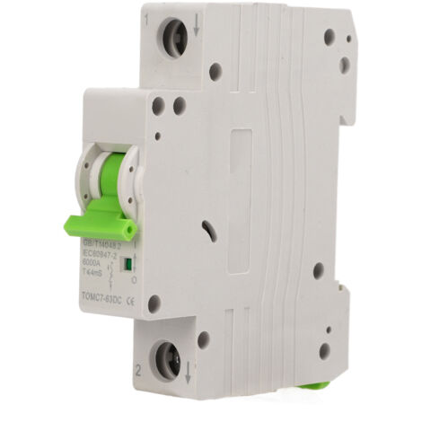 Disjoncteur PV 1P, Mini système magnétique, isolateur de Circuit DC à déclenchement rapide pour système solaire 250V 25A (1/5)