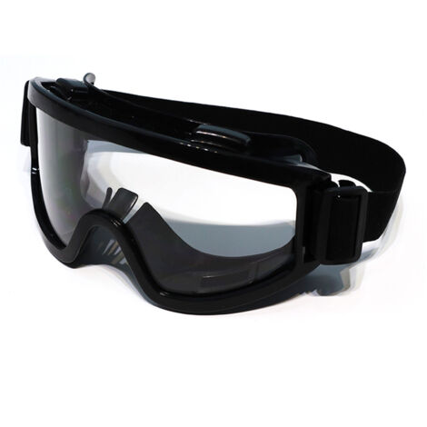Lunettes de sécurité avec Protection anti-poussière confortable pour travailler la visualisation de la lentille transparente du cadre noir (1/5)