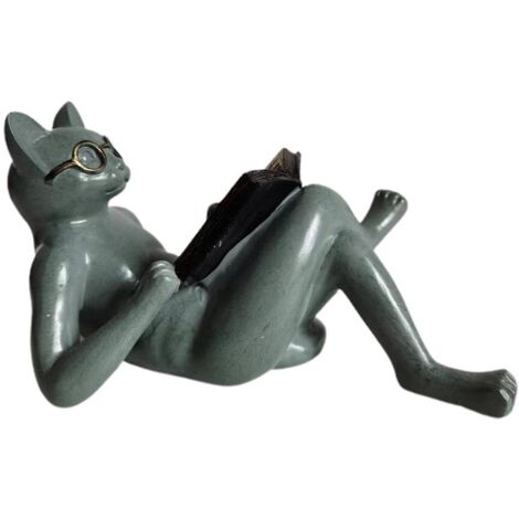 Statue de Chat en Résine Figurine de Collection Statue de Déesse de Chat Cadeaux Décoration de la Maison pour Décor de Jardin Intérieur et Extérieur (1/5)