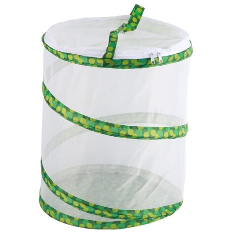 2 Cages à Papillons Et Insectes – Terrarium Pliable 40 X 40 X 60 Cm, Moustiquaire Aérée, Ouverture Zippée