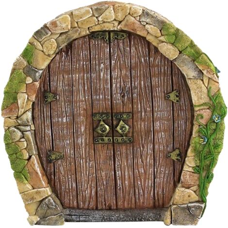 Porte de Fée pour Arbres Miniature Fée Jardin Décoration Extérieure Accessoires Yard Art Sculpture Décoration pour Enfants Chambre Mur Arbres