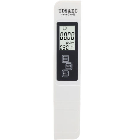 Testeur Qualité Eau 3 En 1 TDS/EC/TEMP Aideepen - Écran LCD Précis Piscine Aquarium