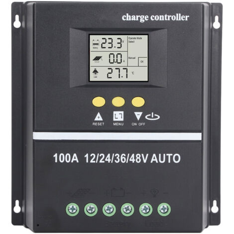 Contrleur de Charge solaire MPPT, double Port USB, écran LCD rétroéclairé, régulateur de panneau solaire 12V 24V 36V 48V adaptatif