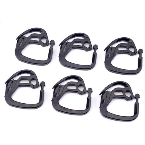 Lot de 100 Crochets pour Filet D'ombrage Clips de Suspension en Plastique Kit de Quincaillerie de Voile Accessoires Œillets pour Tissu D'ombrage de Serre, Filet, Maille, (1/5)