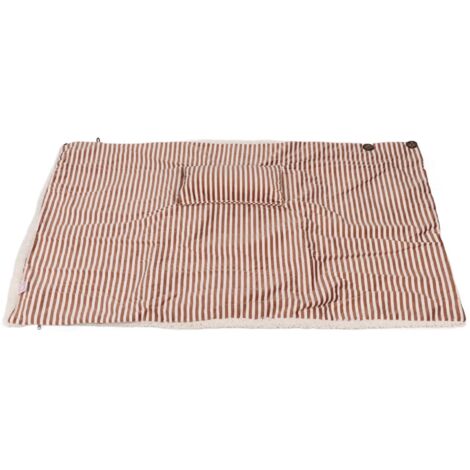Coussin Chauffant, Fonction de Temporisation de la Température à 3 Vitesses Couverture Chauffante en Peluche pour la Maison (Brun) (1/5)