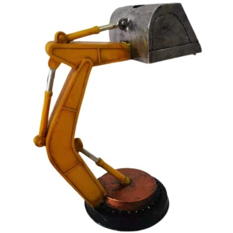 Lampe de Bureau D'excavatrice de Conception Industrielle, Lampe de Bureau de Chevet de Lumière de Nuit de Digger LED pour la Décoration de Chambre à Coucher à la Maison Lumière (1/5)