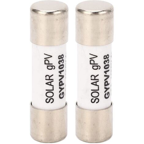 2 Pièces 1000VDC 30A Fusible Solaire PV Noyau de Quartz Porcelaine Fusible Tube Remplacements Centrale Photovoltaïque Onduleur Redresseur Protection contre les Courts-circuits 20kA (1/5)