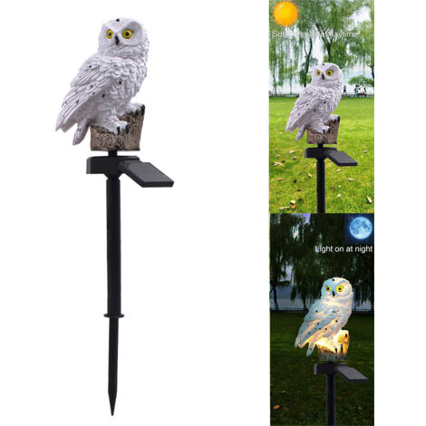 Jardin Solaire Jardin Lumières tanche Hibou Forme LED Paysage Pelouse Lumière Clture Lampe Voies Cour Patio Décorations (1/5)