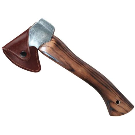 Housse de Hache en Cuir, Gaine de Hache en Cuir Durable avec Bouton Pression, Installation Facile, Outil de Protection de Hache, Gaine de Hache pour Camping en Plein Air (1/5)