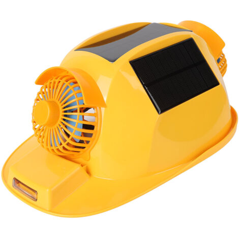 Casque à Double ventilateur avec casque de sécurité solaire léger pour la Construction et l'amélioration de l'habitat (1/5)