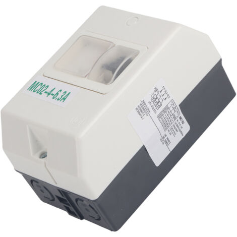 Commutateur de Protection de Moteur 220V 380V, Composants électroniques de Disjoncteur étanche, Principalement Utilisé pour la Protection de Circuit, MC02-4-6.3A