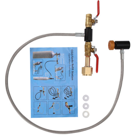 Adaptateur De Recharge Pour Réservoir De Plongée Avec Tuyau Jauge - Alliage Alu Portable WT - Neuf