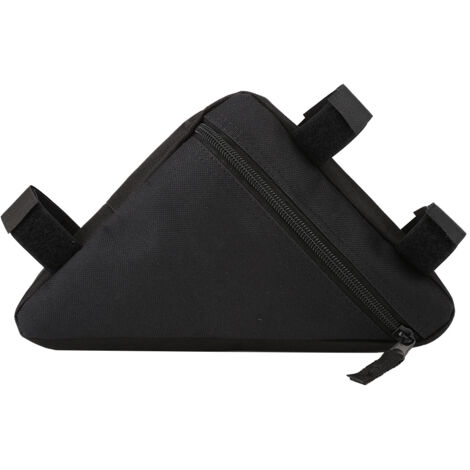 Selle avant à dégagement rapide, accessoires de vélo, Tube supérieur, sac à outils triangulaire (noir) (1/5)