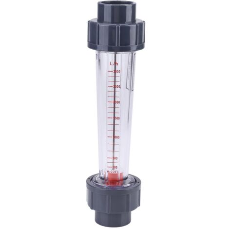300-3000L/H Débitmètre à tube plastique, Débitmètre liquide en plastique LZS-25 Débitmètre DN25 Pour tester le liquide d'écoulement instantané (1/5)
