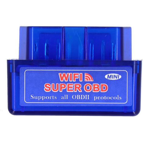 pour ELM327 12V OBD2 Scanner Mini WIFI Détecteur De Voiture Adaptateur De Diagnostic pour AndroidBlue (1/5)