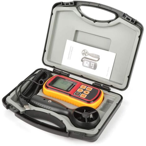 Anémomètre Pro, anémomètre de Vitesse du Vent Portable anémomètre numérique de Vitesse du Vent, pour Bureau à Domicile (1/5)