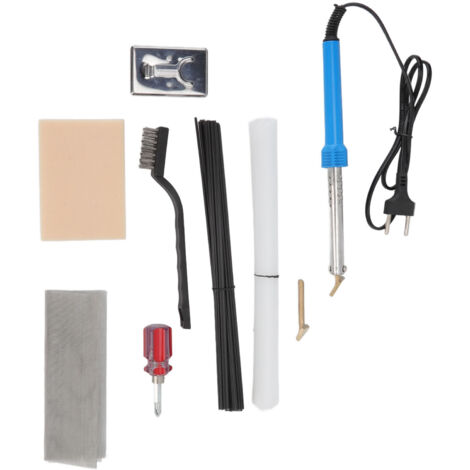 Kit Soudure Plastique Réparation Pare-Chocs - Tiges, Treillis Et Outils Pour Soudage Voiture Et Bricolage