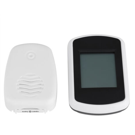Thermomètre sans fil émetteur récepteur mètre de température intérieure et extérieure pour bureau à domicile (1/5)