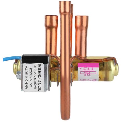 Vanne d'inversion à quatre voies Service de réfrigération Maintenance Vanne électromagnétique auxiliaire 1P AC A / C CLIMATISATION (1P) (1/5)