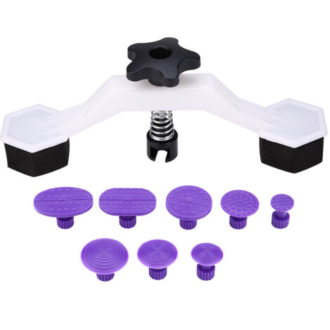 Kit d'outils de réparation sans peinture pour carrosserie de voiture 1 extracteur de type pont 8 onglets d'extracteur de colle (1/5)