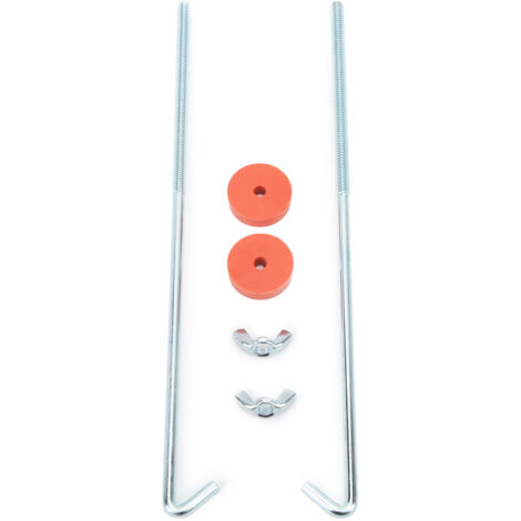 Kit de maintien de batterie chromé 10 pouces, avec boulons à crochet en J, rondelles, écrous, accessoires automobiles universels (1/5)