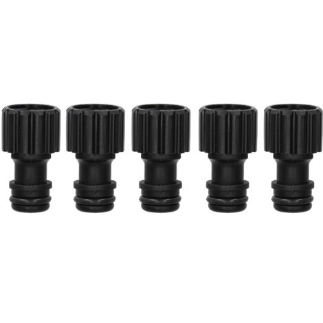 Connecteur de mamelon à filetage femelle G3/8, 5 pièces, robinet en plastique, connecteur rapide, raccords de tuyaux d'eau d'irrigation de jardin (1/5)