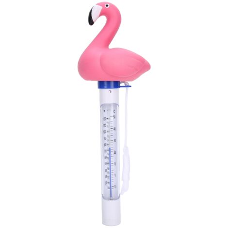 Thermomètre à eau de piscine flottant en forme d'animal de bande dessinée Compteur de température de piscine avec ficelle (1/5)