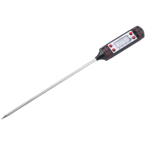 Thermomètre pour Aliments, Thermomètre de Cuisson à Sonde de Viande pour Barbecue Numérique, Outil de Température du Lait 0,1 ℃/℉, -50 ℃ 300 ℃/-58572 ℉ (1/5)