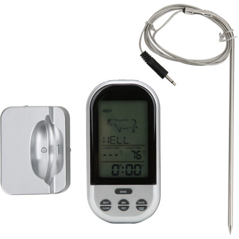Thermomètre BBQ sans fil Thermomètre alimentaire avec sonde pour la cuisson des accessoires de cuisine de viande (1/5)