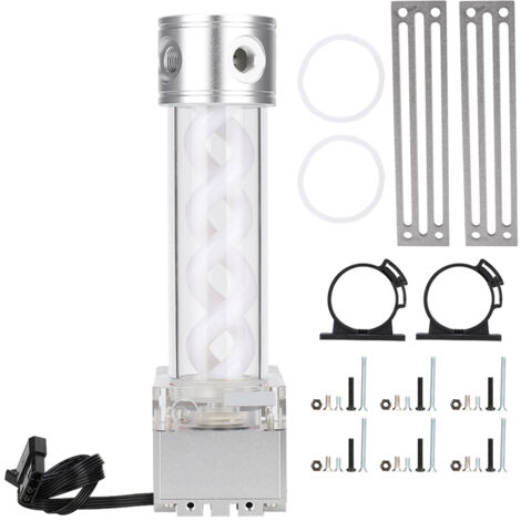 Réservoir de pompe de refroidissement par eau, Anode en aluminium, tête de 4 mètres, accessoires informatiques PUBFS6MB24 (argent) (1/5)