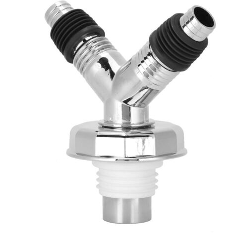 Connecteur de tube de filtre à eau et, adaptateur de drainage de sol, pour machine à laver de cuisine (couvercle décoratif en forme de Y joint à double usage) (1/5)
