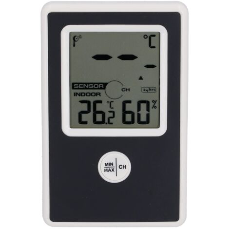 Thermomètre Hygromètre Numérique, Mini Moniteur D'humidité Précis avec Température et Humidité Nouvelle Version Thermomètre Hygromètre Adapté pour la Maison, le Bureau, la Serre (1/5)