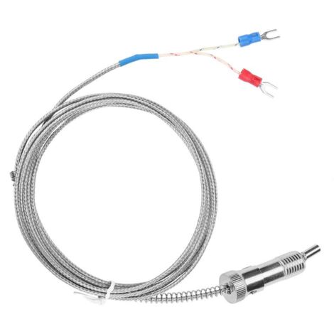 Sonde thermocouple, capteur de température stable en acier inoxydable de petite taille, rapide pour les machines en plastique(3 mètres/9,84 pieds) (1/5)