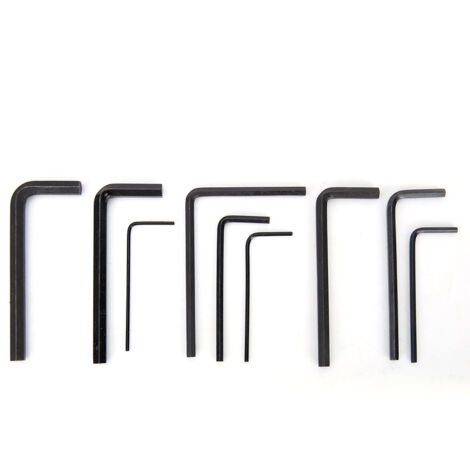Jeu de clés 6 pans,Accessoires de jeu, clé d'accordeur de guitare, diverses jauges ajustant efficacement la basse électrique durable en acier au carbone pour l'acoustique domestique (1/5)