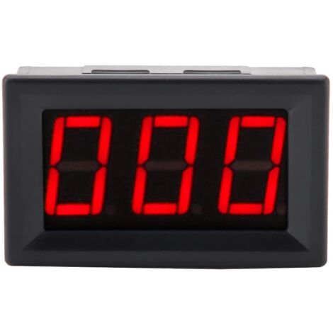 Ampèremètre Numérique à 3 Chiffres LED/ampèremètre à Courant Continu à Panneau Numérique, Micro-ajustement du Panneau de Compteur de Courant DC0-1A (rétroéclairage de la police rouge) (1/5)