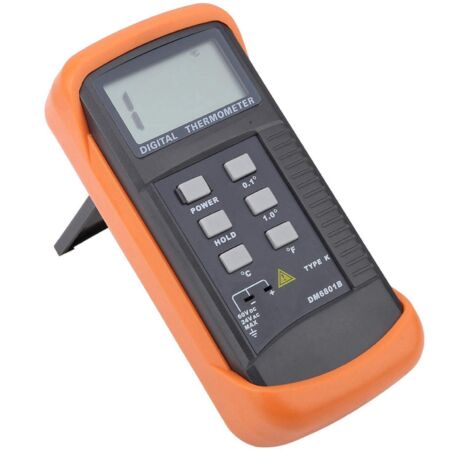 Compteur de température de fonction de conservation des données, -50-1300 thermomètre LCD DM68B, ABS de type K pour bureau à la maison (1/5)