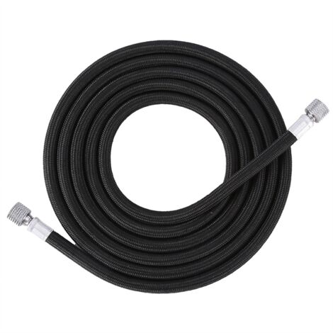 Tuyau D'aérographe Paasche Tressé 8 Pieds (2,4m) – Avec Raccords AC-20 & AC-1/8 (Neuf)