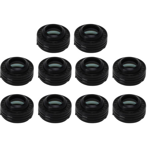 10 pièces AC compresseur arbre joint Kit caoutchouc noir circulaire AC compresseur joint d'huile adapté pour 10S AC compresseur (1/5)