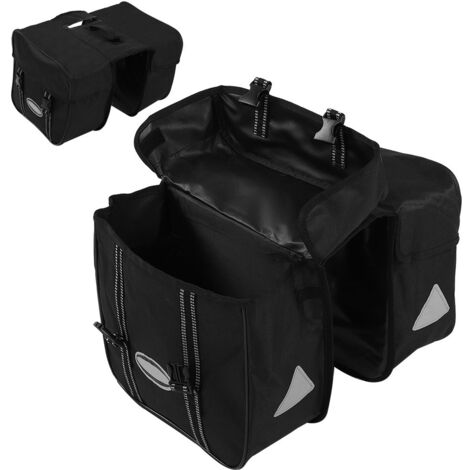 Imperméable à l'eau en plein air vélo vélo siège arrière queue sac de rangement support coffre voyage Double sacoche sac (1/5)