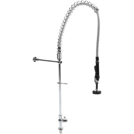 Robinet de cuisine G / 2 avec pulvérisateur rétractable robinet de cuisine à tirette de pré-rinçage robinet d'eau froide unique accessoire de comptoir de Bar d'hôtel (1/5)