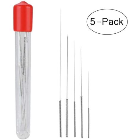 5pcs Aiguilles de Nettoyage 0.2mm 0.3mm 0.4mm 0.5mm 0.6mm, Outils de Kit d'Imprimante 3D Convient pour Les duplicateurs, MakerBot, RepRap etc (1/5)
