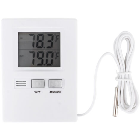 Thermomètre numérique LCD d'intérieur et d'extérieur de haute précision, testeur de température, alimenté par batterie (1/5)